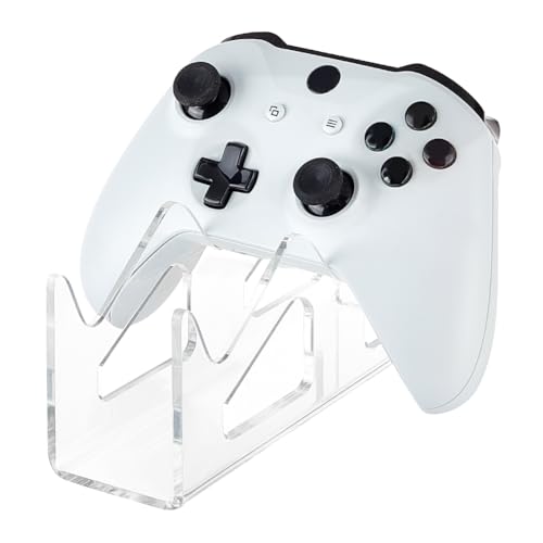 AHANDMAKER Universal-Controller-Halter, Klarer Dual-Game-Controller-Ständer Aus Acryl, Gamepad-Desktop-Ständer Für Die Präsentation Und Organisation Moderner Retro-Gamecontroller