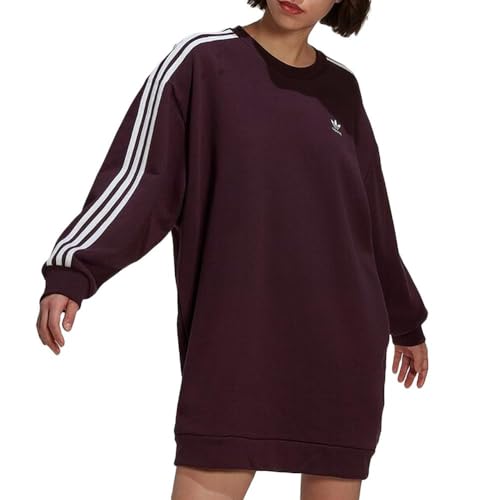 adidas Damen-Pulloverkleid, Pflaume HM4689, violett, 36