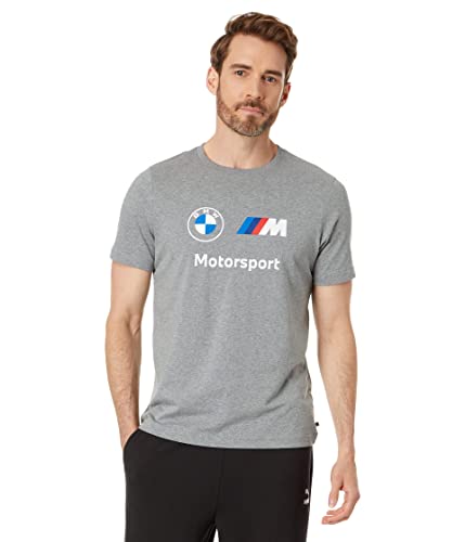 PUMA Herren BMW M Motorsport Essentials Logo T-Shirt, Mittelgrau meliert, Mittel