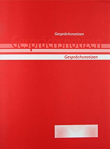 Gesprächsnotizen Protokollbuch (rot, A5)