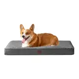 EHEYCIGA Orthopädisches Hundebett Mittelgroße Hunde, Hundekissen Waschbar Flauschig, Hundematte Hundematratze mit Abnehmbarem Deckel für Kiste