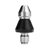 Zubehör Für Bewässerungssysteme Abwasserdüse, Wasserspülung, Baggerarbeiten, Gartenreinigungsmaschine, Zubehör Bewässerung Liefert 3/4 (C, One Size)