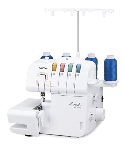 Brother Overlock 1034DX verbesserte Version 2018 aus Metall Weiß