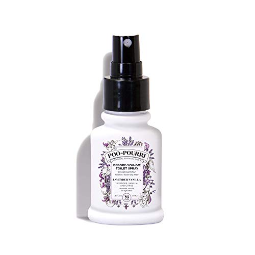 Poo-Pourri, Before You Go Toilet Spray, Paraben Free, Alcohol Free and Non Aerosol, Lavender Vanilla Scent, 1.4oz/41ml