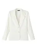 NAME IT Mädchen NLFHEGINA Blazer, White Alyssum, EU 170-176 (15-16 Jahre)