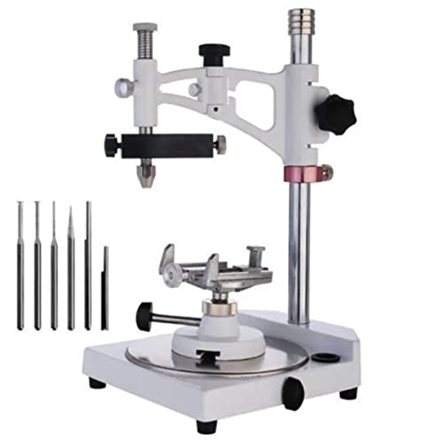 Dental Lab Surveyor Visualizer mit 7 Spitzen, voll einstellbare Technikerausrüstung, quadratisches Beobachtungsinstrument