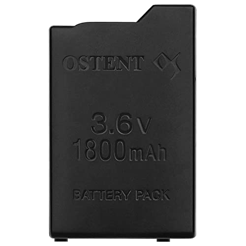 OSTENT Hohe Kapazität Qualität Echt 1800 mAh 3,6 V Lithium Ionen Li-ion Polymer Akku Ersatz für Sony PSP 1000 PSP-110 Konsole