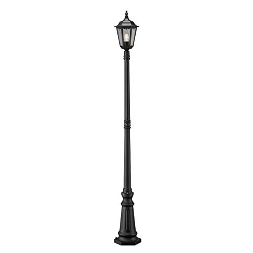 Konstsmide Firenze 7233-750 Mastleuchte / B: 25cm T: 25cm H: 220cm / 1x100W / IP43 / lackiertes Aluminium / matt-schwarz