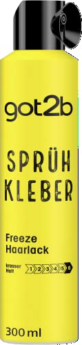 got2b Haarlack Sprüh Kleber Halt 6 (300 ml), 72 h Haarspray für ultra starke Haarstylings, ohne zu verkleben oder auszutrocknen, fixiert bis zur nächsten Haarwäsche