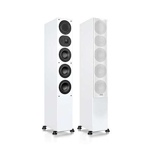 Nubert nuLine 264 | Weißes Standlautsprecherpaar | 2 Stück Standbox | Lautsprecher für Musikgenuss | Heimkino & HiFi Qualität auf hohem Niveau | Passive Standboxen mit 3 Wege Technik Made in Germany