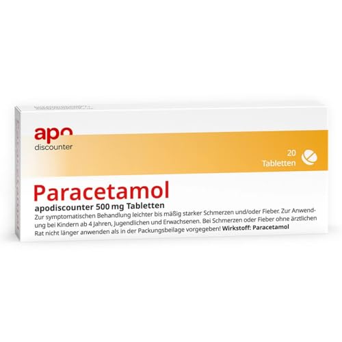 Paracetamol 500 mg Tabletten von apodiscounter 20 stk