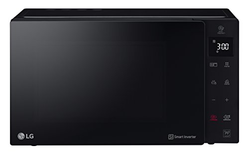 LG MH6535GIS Mikrowelle mit Smart Inverter Technologie & Quarz Grill, 25 Liter Kapazität, 1000 W, Automatikprogramme, einstellbare Leistungsstufen für optimales Garen und EasyClean-Funktion, Schwarz