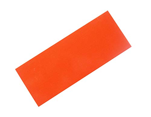 HAISDA G10 Abstandshalter 100 x 250 x 1 mm, Griffmaterial für Messerherstellung, Griffwaagen, 1 Stück (orange)