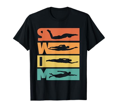 SWIM Swim Team Schwimmtrainer & Schwimmliebhaber T-Shirt