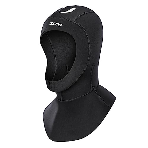 ZCCO Taucherhaube aus 5 mm Neopren für Wassersportarten. Langlebig, dehnbar und Thermisch isoliert für Schnorcheln, Kajakfahren, Segeln und Kanufahren(5XM-XL)