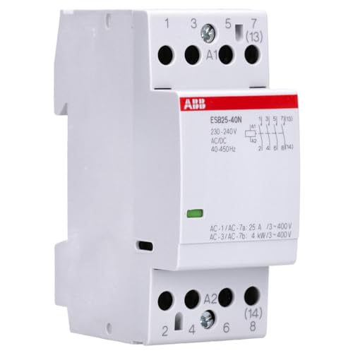 ABB ESB25-40N-06 Installationsschütz (Schließer) 25 A - Steuerstromkreis 400 Hz 1SAE231111R0640