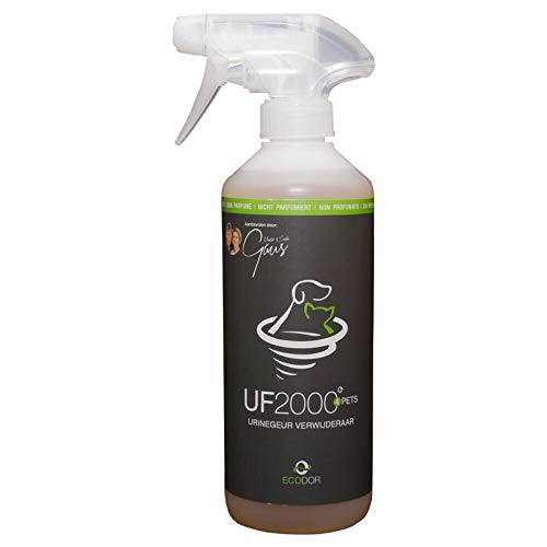 Ecodor UF2000 4Pets Uringeruch Entferner 500ml | 100% Biologischer Urin-Geruchsentferner für Katzen und Hunde Uringeruch | Parfümfrei, Effektiv für Haustiere | Anwendbar auf Holz, Beton, Textilien