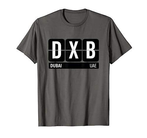 DXB Dubai arabischen Emirate Travel Souvenir T-Shirt (weiß)