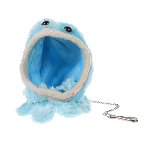 BCOATH Hamsternest Papageienspielzeug ausgestopfter Hamster Flauschige Kuscheltiere Plüschtier Spielzeuge hamsterbett pet Supplies schaukel Haustierbett Hängematte für Hamster Tuch Blue