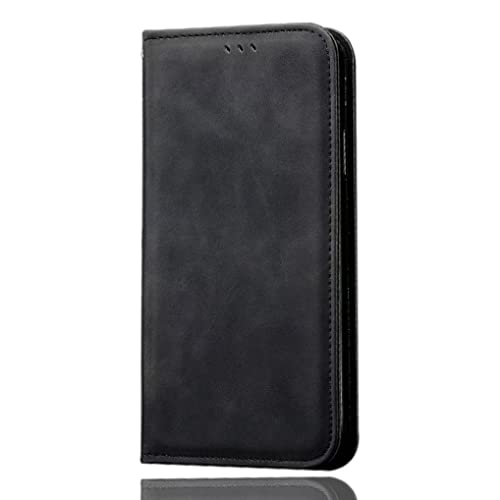 SEAHAI Hülle für Motorola Moto G35 5G Handyhülle, Premium PU Flip Brieftasche Schutzhülle mit Ständer/Kartenfach/Magnetisch Stoßfeste Lederhülle Ultra-dünn Klapphülle - Schwarz