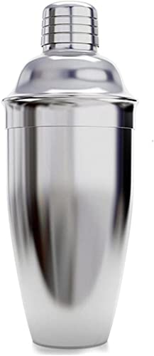 Cocktail Shaker, 750 ML Edelstahl Cocktail Shaker Martini Shaker Schüttelbecher + Mixer mit Sieb