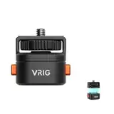 VRIG Claw Mini Quick Release Platte Stativ QR Kamera Mount Adapter, Quick Setup Kit mit 1/4'' Schraube für Canon/Sony/Nikon Kameras/Zhiyun/Feiyu/DJI/Moza Stabilisatoren Schalter zwischen Stativ/Einbei