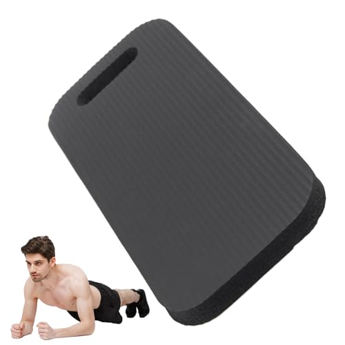 Tragbares Trainingsmatte für Bauchroller, rutschfestes Pilates-Kissen, dick und bequem, Boden-Workout Matte mit extra Polsterung für Knees, Planks, Liegestütze und Kerntraining, 46 x 21 x 1 cm