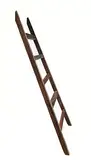Deko Leiter 100cm - Vintage - Altes Holz Deko Element Wand Dekoration Handtuchhalter Retro Holzleiter