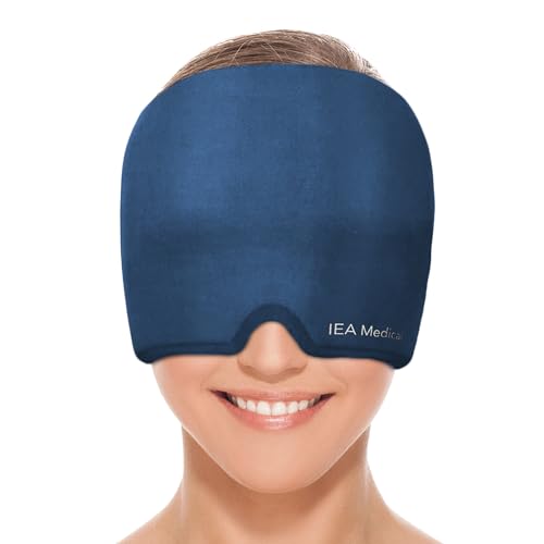 IEA Medical Migräne Maske, Kühlmaske Migräne, Schlafmaske kühlend, Migräne Mütze, Kopfschmerzen Mask, Migraine Relief Cap, Headache Relief Cap