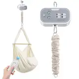 Fdlscpem Fernbedienung Babyschaukel Controller, Federwiege Controller mit Bluetooth, 5 Timer und 4 Geschwindigkeiten Babywiege Controller für Baby Kleinkind Neugeborenes unter 9kg (0-6Monat)