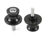 Ständeraufnahme Bobbins Spool Racingadapter Schwingenschutz Montageständer Universal Aluminium 2 stücke 8 mm Motorrad Schwinge Sliders Spulen Schwinge Ständer Schraube Schwarz für Alle Jahre