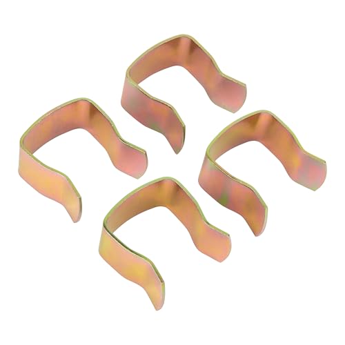 4 x U-Clips aus Metall zum Verbinden von Diwan-Bettgestellen oder Ottomanenbett-Sockeln (4 Stück)