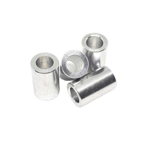 10 Stück flache Unterlegscheiben aus Aluminium M3 M4 M5 M6 M8 Aluminiumring Dichtung Abstandshalter Hohlrohr aus Aluminium ohne Gewinde Abstandshalter (M8 x 16 x L 10 Stück, L 3 mm)