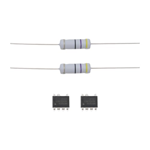 ECSiNG 2Set LNK364GN IC-Komponente Energieeffizienter Offline-Umschalter mit Widerstand 47 Ohm Kompatibel mit AEG Kompatibel mit Bosch Kompatibel mit Siemens Usw. Wäschetrockner