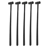 5-teiliges Star Needle Dermal Hammer Kit, ABS-Griff, Doppelköpfiger Edelstahl-Pflaumenblüten-Nadelhammer Zum Akupunkturstechen