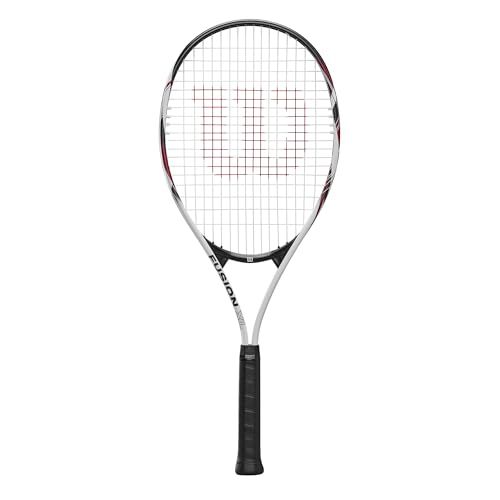 Wilson Tennisschläger Fusion XL, Aluminium, Grifflastige Balance, 291 g, 69,9 cm Länge, Red