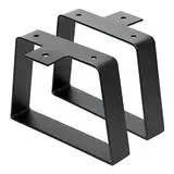 Signstek Schwarze trapezförmige Tischbeine (20,3cm)