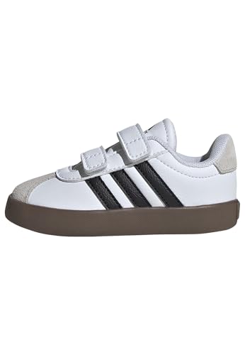 adidas VL Court 3.0 Infants Non-Football Low Shoes, Cloud White Core Black Grey One, 27 EU