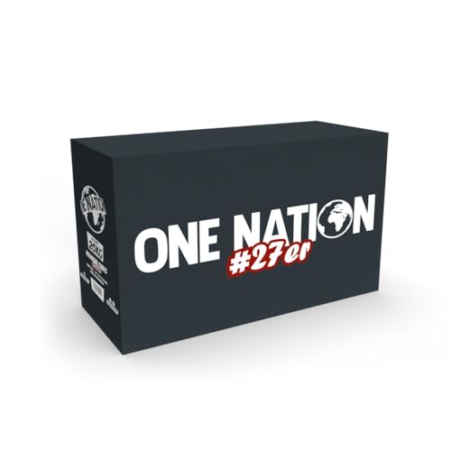 One Nation 20 KG Shisha Kohle 27er | Naturkohle aus 100% Kokosnuss | Ohne chemische Zusätze | Bis zu 120 Minuten Brenndauer