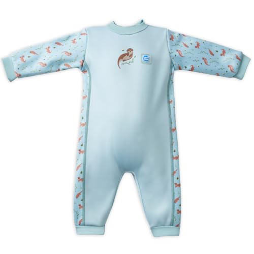 Splash About Unisex Baby Warm One Piece Swimsuit, Playful Otters, 6-12 Monate