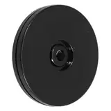 Cabilock Tisch Drehteller Basis küchen drehteller Mini-Plattenspieler Spinning Display Ständer Drehtische für das Handwerk Spinnspeicher-Organizer drehbarer Schwenkständer Acryl Black