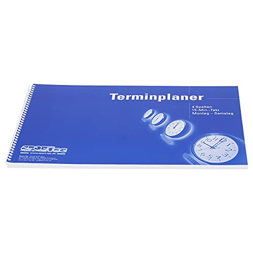 Sport-Tec Terminplaner Organizer Terminbuch für Praxis & Therapie 4 Spalten