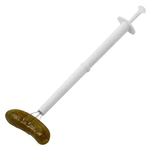 Povanjer Gurkengabel,20 cm 4-Zinken-Aufnahmewerkzeug - Edelstahl- und PVC-Werkzeuge für den täglichen Gebrauch, Pickles für Küchen, Restaurants, Hotels, Bäckereien, Feinkost, Paprika pflücken