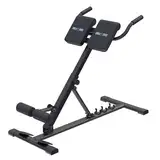 GORILLA SPORTS® Rückentrainer - Klappbar, Verstellbar, Stabil, bis 150kg, Stahl, Schwarz - Hyperextension Bank, Rückenstrecker Gerät, Fitnessgerät für Rücken, Bauch, Zuhause