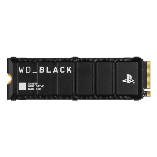 WD_BLACK SN850P 4 TB NVMe SSD Offiziell Lizenziert für PS5 Konsolen (interne Gaming SSD; optimierter Kühlkörper; PCIe Gen4 Technologie, bis zu 7.300 MB/s Lesen, M.2 2280)