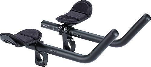 BBB Cycling Aero Bars Maximale Aerodynamik Fahrradlenker Aluminium Fahrrad Lenkeraufsatz Extra lange J-Bend Armlehne für Rennräder Triathlon Lenkerstütze Rutschfeste Fahrradgriffe AeroMax BHB-60