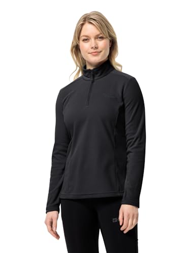 Jack Wolfskin Damen Taunus HZ W Fleecepullover, Black, L