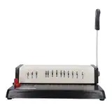 Qotolite Manual Comb Binder, A4 A5 A6 Paper Puncher, Punches bis zu 25 Blätter, einstellbare Margin, robustes Design, für Heimbüro, Druckgeschäfte und Unternehmen
