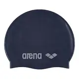 ARENA Unisex – Erwachsene Classic Youth Silicone Swim Cap For Boys And Girls Schwimmkappe, Denim-Silver (71), Einheitsgröße EU