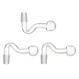 BMTick 14 mm Laborglas männliche Adapterstecker für Gasgeneration und Destillation, 3 Stück, Transparent, Klar